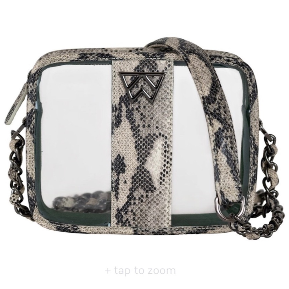 SOLD!!! Clear Kelly Wynne Black & Ivory  Snake